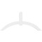 Ekena Millwork Archdale Architectural Grade PVC Gable Bracket, 84"W x 38 1/2"H x 4"D x 6"F, 11/12 Pitch GBP084X39X0406ARC00 - alternate 5